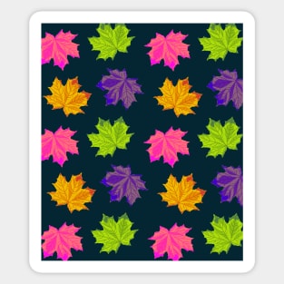 Bright Autumn Leaves Sticker